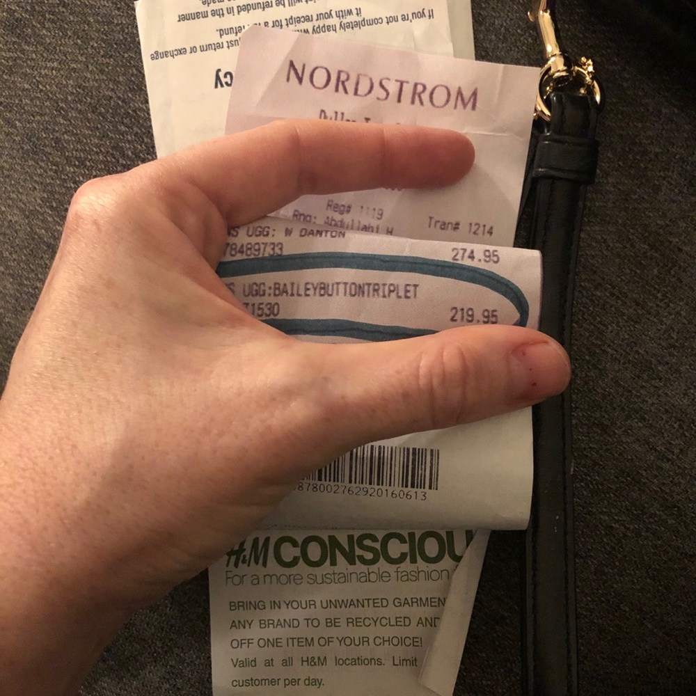 Receipt of purchase